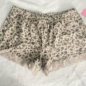 Leopard print shorts